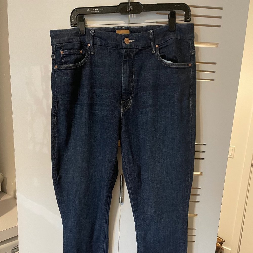 Dark Blue "Clean Sweep" MOTHER High Waisted Looker - Size 33 NWOT